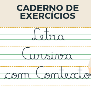 Caderno de Exercícios Letra Cursiva